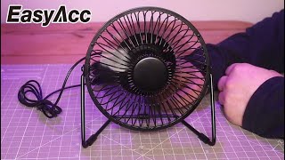 EasyAcc 6 Inch USB Desk Fan [REVIEW]