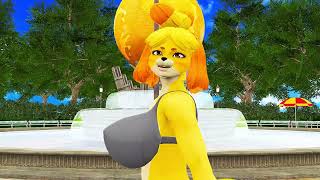 MMD Furry: Isabelle - Shake it