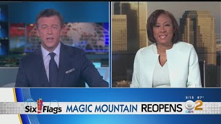 Six Flags Magic Mountain Reopens To Members, Pass Holders After Yearlong Shutdown