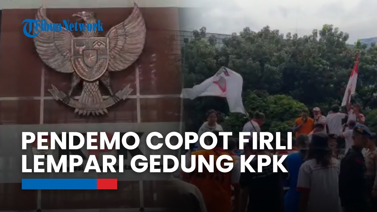 Pendemo Copot Firli Lempari Gedung KPK Dengan Telur Dan Lepas Tikus ...