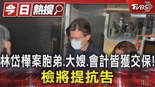 林岱樺案 胞弟.大嫂.會計 皆獲交保! 檢將提抗告｜TVBS新聞 @TVBSNEWS01