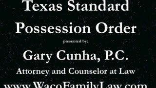 Texas Standard Visitation Order
