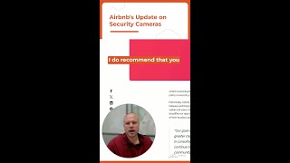 How New Airbnb Camera Rules Affect STR Owners And Guest Privacy #shorts