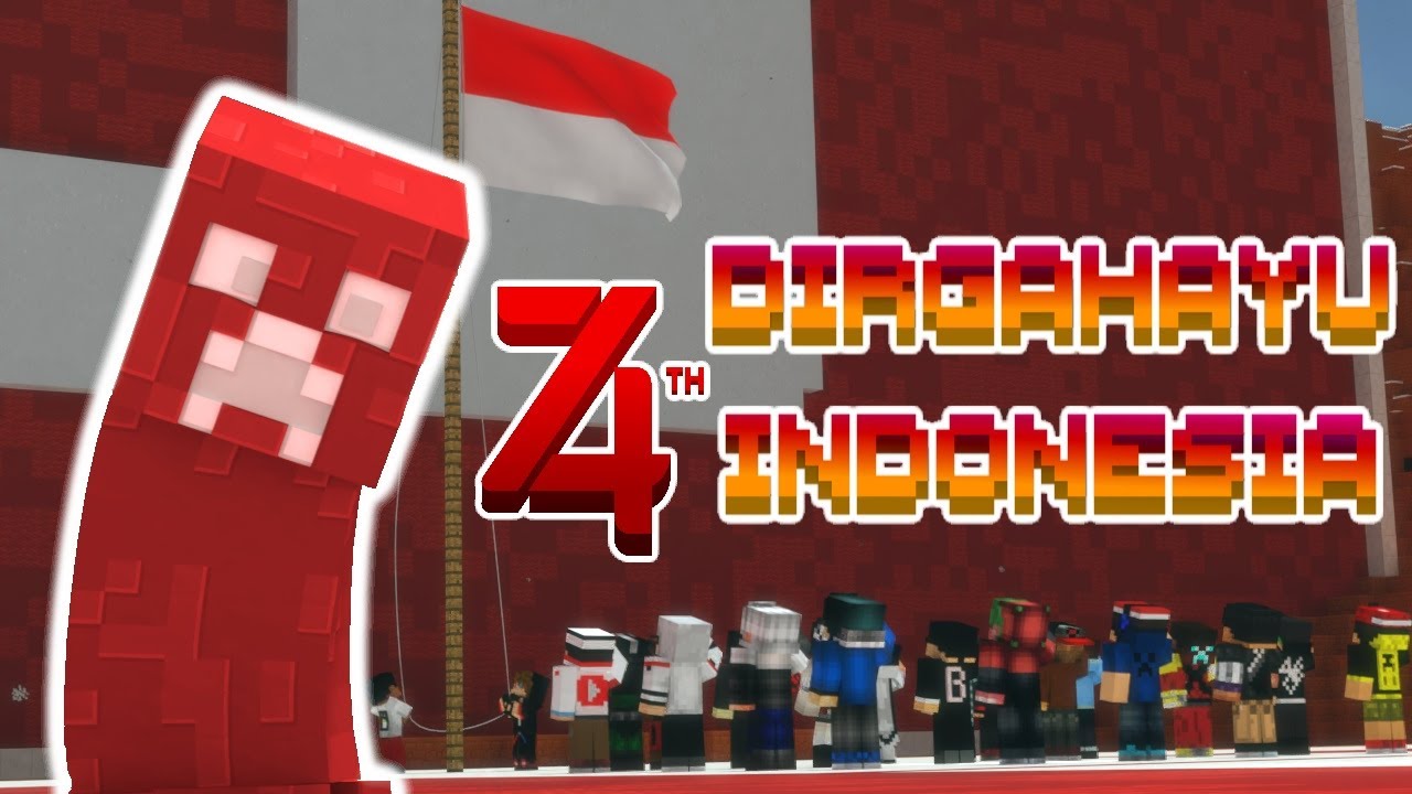 Animasi Kemerdekaan Indonesia Ke 74 - Short Minecraft Animation ...