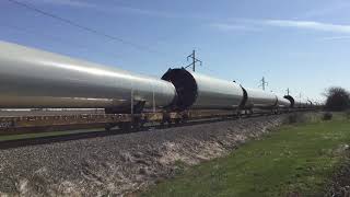 TPW 5010 leads a westbound TPW windmill train near Meadows, IL 04/21/20