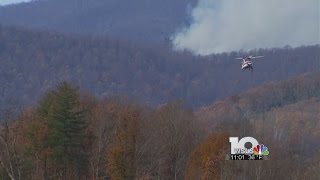 Wildfires continue to burn in Amherst County
