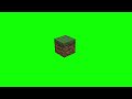 Minecraft Grass Block Item Drop Animation Green Screen 4K | Free to use !