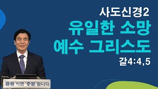 유일한 소망, 예수 그리스도 갈4:4,5 사도신경2/ 우리가교회/ 김은광목사 #주일설교 #사도신경