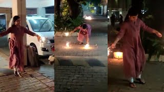 Sivaangi fun and cute Diwali celebration😄