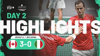 Highlights: Italy v Canada | Davis Cup 2023