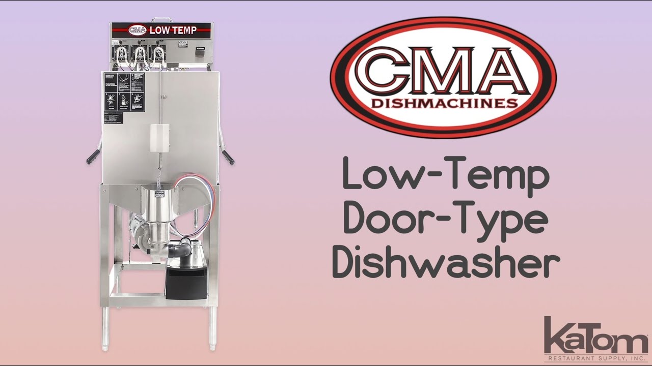 CMA Dishmachines Low-Temp Door-Type Dishwasher (AH) - YouTube