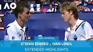 Stefan Edberg v Ivan Lendl Extended Highlights | Australian Open 1985 Semifinal