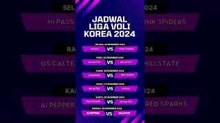 JADWAL LIGA VOLI KOREA MINGGU INI-24-29 DES 2024 - RED SPARKS VS IBK ALTOS