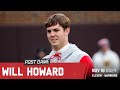 Will Howard recaps his day following Ohio State's 31-7 win over Northwestern