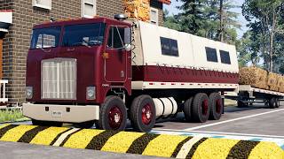 Trucks and Cars vs Speed Bumps #94 | BeamNG Drive |🤜 Truck \u0026Too