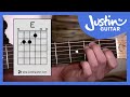 E Chord - Easy Third Guitar Chord - Beginner Guitar Lessons Stage 1 - JustinGuitar [BC-113]