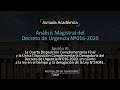 Jornada Análisis Magistral del Decreto de Urgencia Nº016 2020 (2020.11.20) Sesión 3