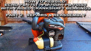 How To Rebuild An Echo PB755T PB755H PB755ST Backpack Blower Part 2