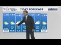 A warm Sunday on the way, rain chances stay small until mid-week