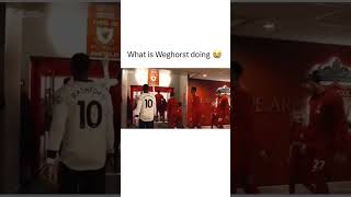 Weghorst being a Liverpool Fan Boy before Man United vs Liverpool game 😂 #shorts #premierleague