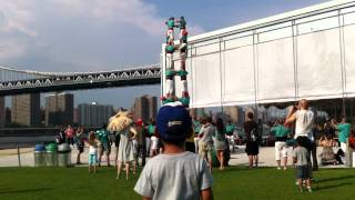 Castellers de Vilafranca - Human Tower in DUMBO Brooklyn 2012