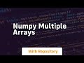 numpy multiple arrays