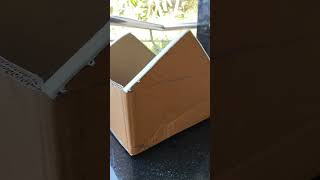 2 k views 💗അനിയൻ ഒരു വീട് ഉണ്ടാക്കി കൊടുത്തു 😁😌 cardboard house making #painting  #diy #housemaking