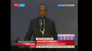 President Uhuru Kenyatta's tribute to the late Nkaissery (Part 1)