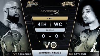 XCS FGC Finals SFV - DCB | Darkchild (Balrog) Vs. THG | ogyawn (Laura) Street Fighter V WF