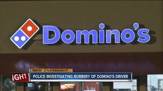 Two men robbed Domino's Pizza delivery driver overnight