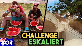 WETTESSEN mit 8KG Wassermelonen! & 5M Frontflip von meiner Freundin?! | Down Under - Folge 4 🇦🇺