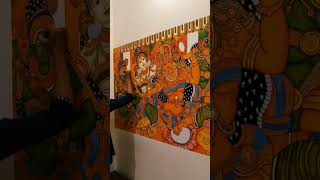 Kerala mural painting | parvathichamayam | wall art