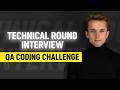 QA Automation Interview Technical Algorithm challenge