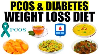 Diabetes Diet Plan for Weight Loss | PCOS Diet For Weight Loss In Hindi