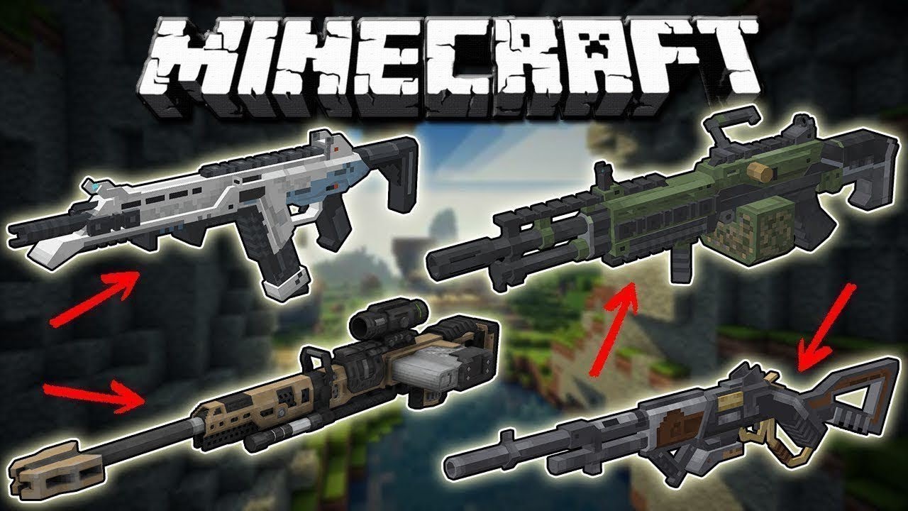 GUNS MOD FOR MINECRAFT - YouTube