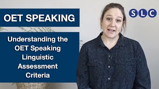 OET SPEAKING | Understanding the LINGUISTIC CRITERIA