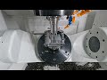 5 axis aerospace bracket machining on okuma m460v 5ax