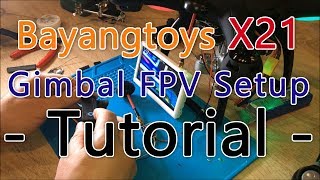 Bayangtoys X21/X22 - Gimbal FPV Setup - Tutorial - Firefly 8S + Little Pilot Display