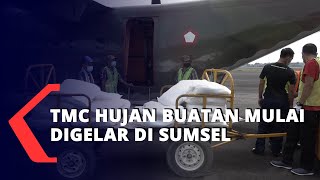 TMC Hujan Buatan Mulai Digelar Di Sumsel