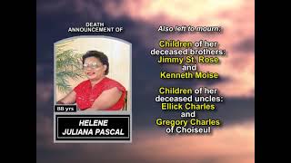 Helene Juliana Pascal ~ Long Obituary