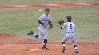 西東京大会優勝校 東海大菅生 シートノック [日大三戦] 2017年7月25日(火)第99回全国高校野球選手権西東京大会[準々決勝]