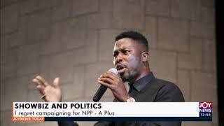 I regret campaigning for NPP – A Plus - Joy Showbiz Today (14-9-20)