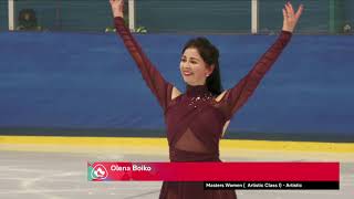 🥇Gold Medal ⛸️Olena Boiko - Masters Women Artistic Class I , ISU Adult Competition Ottawa 2022