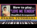 How To Play Love Me Tender By Elvis Presley on Piano - Very Easy Piano Tutorial