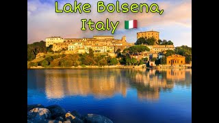 Vacation Travel Guide,Italy.Lake Bolsena,Montefiascone,Viterbo Medieval castle Between Tuscany \u0026Rome