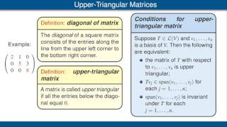 Upper Triangular Matrices