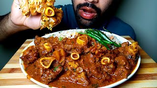 ENJOYING MUTTON CURRY || Vegetable Rice WITH RICE EATING SHOW|#HungryPiran