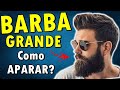 COMO APARAR A BARBA GRANDE com TESOURA(Passo-a-Passo)