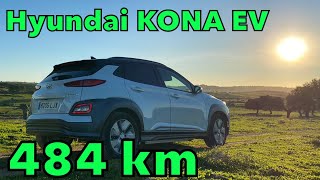 Hyundai Kona eléctrico 484 km 64 kWh. Prueba de Autonomía Real con una sola carga en MOTORK