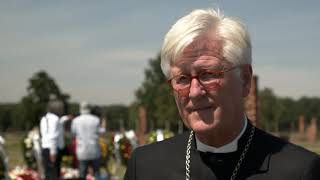 Mr Heinrich Bedford-Strohm, Chair of the Council of the EKD at Auschwitz-Birkenau on 2 August 2020